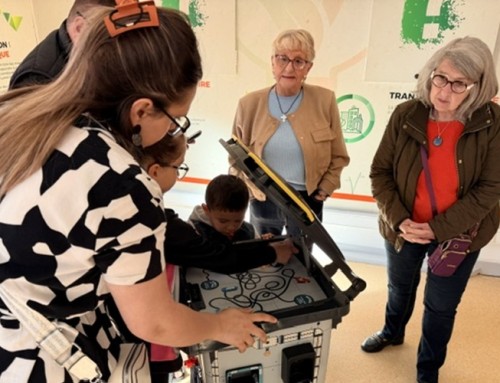 Présence ce jeudi matin à la maison de Mario de nos élus, Francine Loisel et Si…