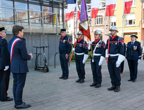 Ce 8 mai, les élus de la majorité municipale de Coudekerque-Branche étaient pré…